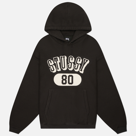 Мужская толстовка Stussy Stussy 80 Relaxed Hoodie, цвет чёрный