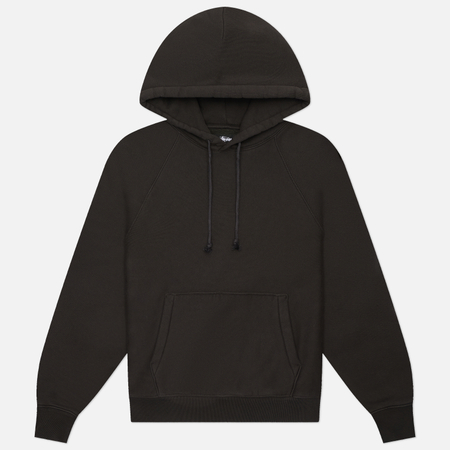 Мужская толстовка Stussy Fleece Raglan Hoodie, цвет чёрный