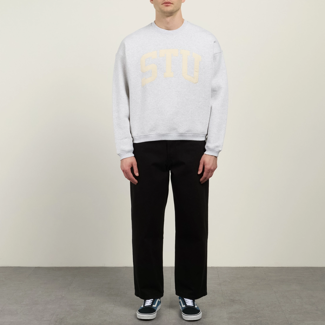 Stussy Мужская толстовка Stu Relaxed Crew