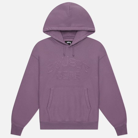 Мужская толстовка Stussy Gear Applique Hoodie, цвет фиолетовый