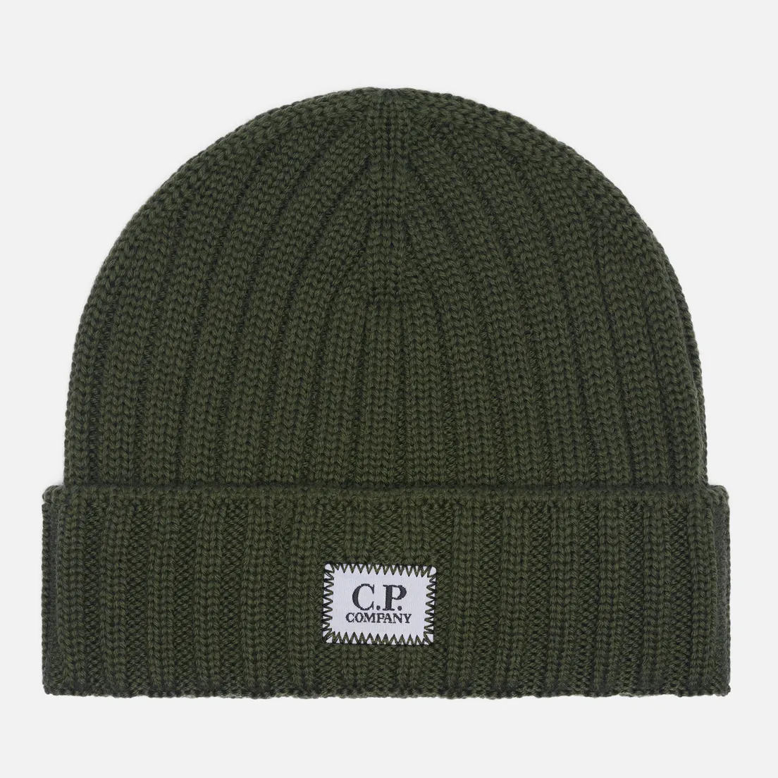C.P. Company Шапка Extra Fine Merino Wool Logo