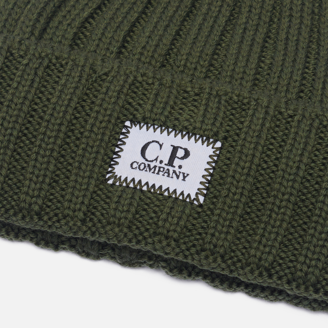 C.P. Company Шапка Extra Fine Merino Wool Logo