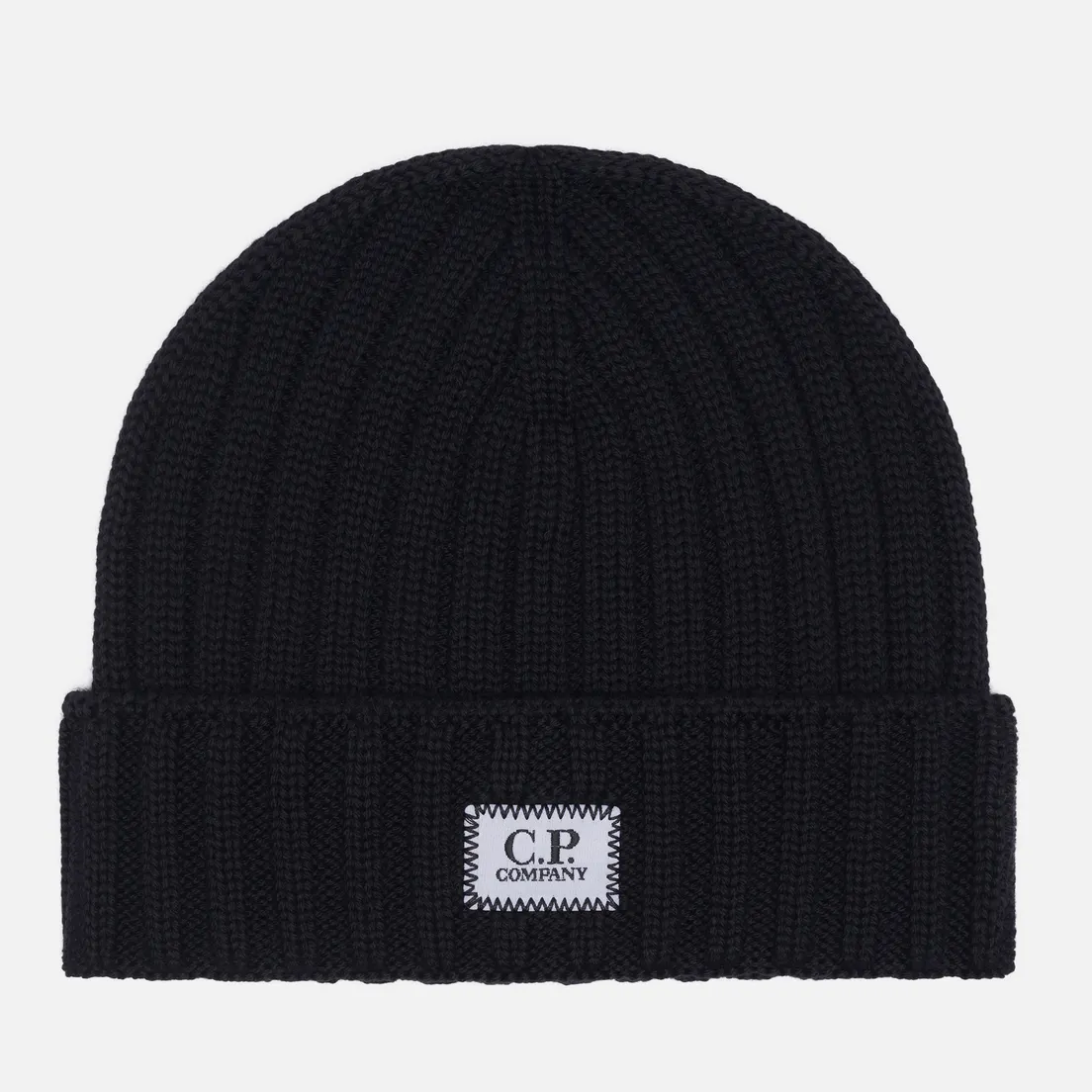 C.P. Company Шапка Extra Fine Merino Wool Logo