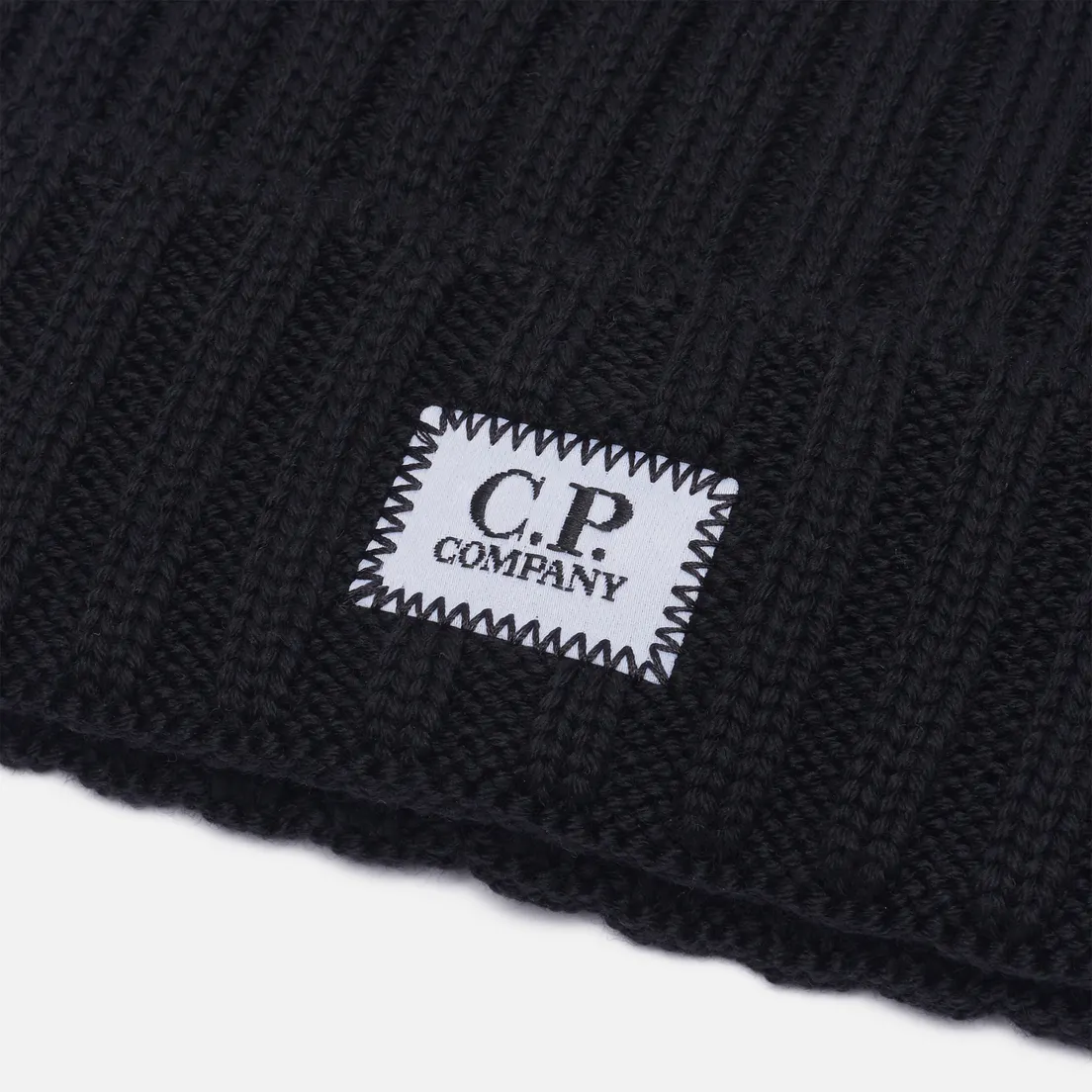 C.P. Company Шапка Extra Fine Merino Wool Logo