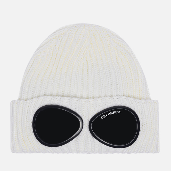 Шапка C.P. Company Extra Fine Merino Wool Goggle Gauze White