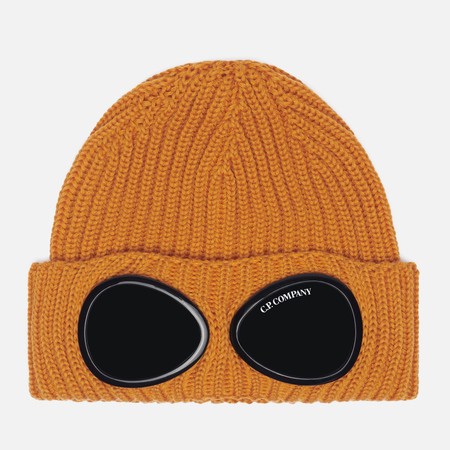 Шапка C.P. Company Extra Fine Merino Wool Goggle, цвет оранжевый
