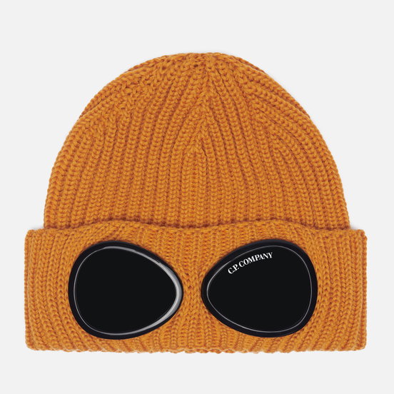 Шапка C.P. Company Extra Fine Merino Wool Goggle Desert Sun