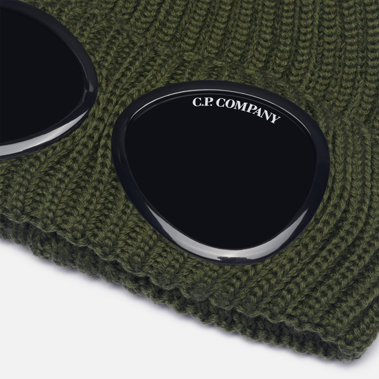 Шапка C.P. Company Extra Fine Merino Wool Goggle Stone Grey