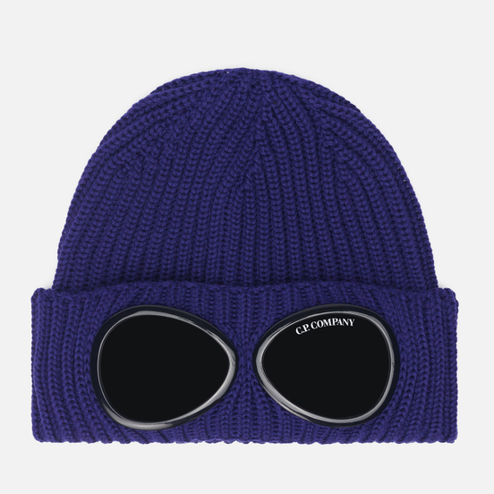 Шапка C.P. Company Extra Fine Merino Wool Goggle Blueprint