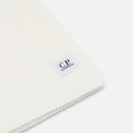 Шарф C.P. Company Extra Fine Merino Wool Gauze White