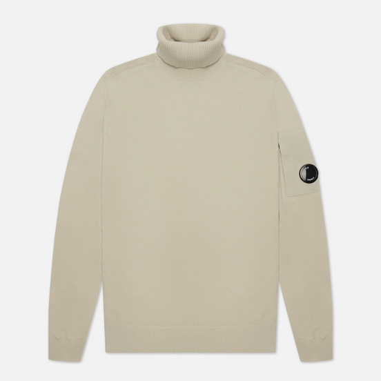 Мужской свитер C.P. Company Merino Wool Roll Neck Knit Sandshell