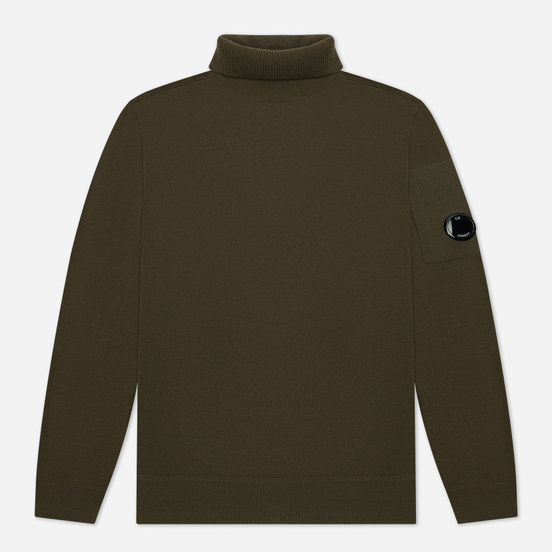 Мужской свитер C.P. Company Merino Wool Roll Neck Knit Stone Grey