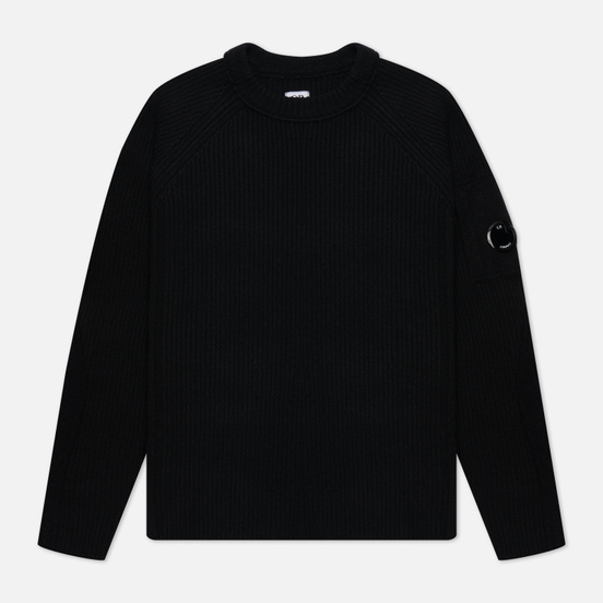 Мужской свитер C.P. Company Lambswool Crew Neck Knit Black