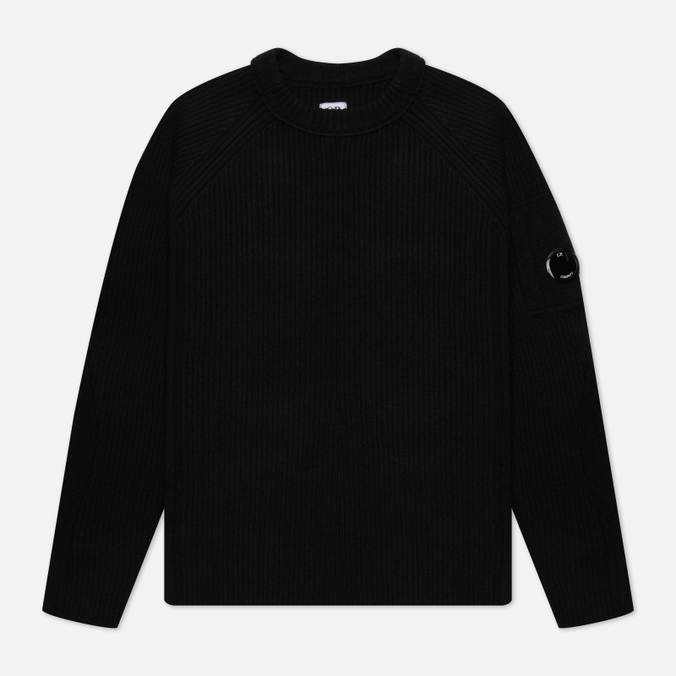 Мужской свитер C.P. Company, цвет чёрный, размер 46