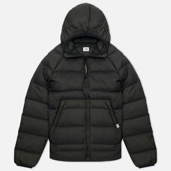 Мужской пуховик C.P. Company Nylon Hooded Liner Dark Fog Grey