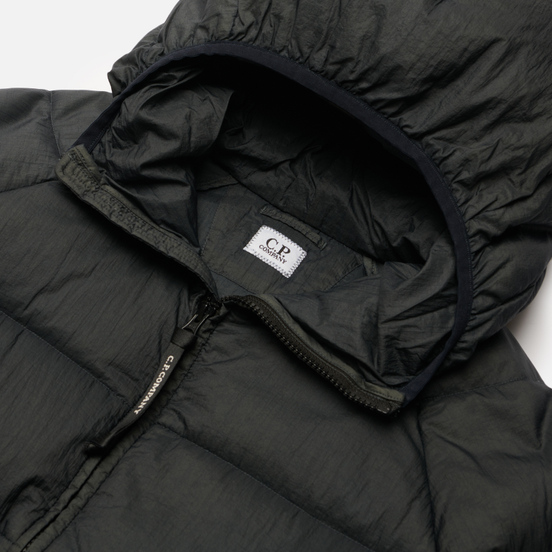 Мужской пуховик C.P. Company Nylon Hooded Liner Dark Fog Grey
