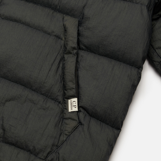 Мужской пуховик C.P. Company Nylon Hooded Liner Dark Fog Grey