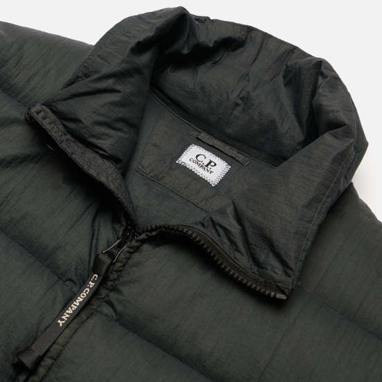 Мужской пуховик C.P. Company Nylon Stand Collar Liner Dark Fog Grey