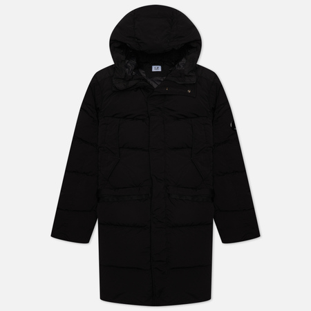 Мужская куртка парка C.P. Company Nycra-R Down, цвет чёрный, размер 54