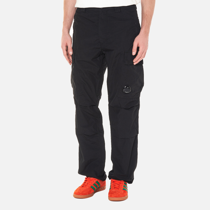 Мужские брюки C.P. Company, цвет чёрный, размер 52 11CMPA229A005991G 999 Flatt Nylon - фото 4