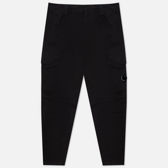Мужские брюки C.P. Company Stretch Sateen Cargo Loose Fit Black