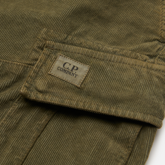 Мужские брюки C.P. Company Stretch Corduroy Cargo Stone Grey