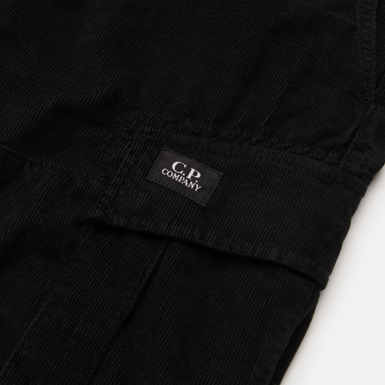 Мужские брюки C.P. Company Stretch Corduroy Cargo Black