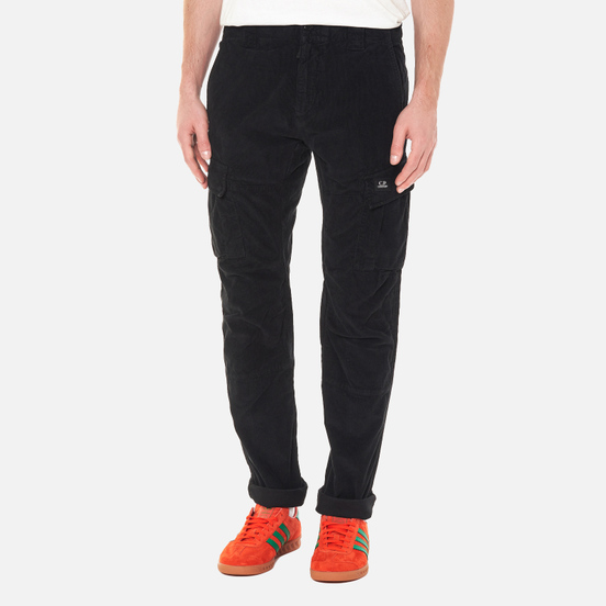 Мужские брюки C.P. Company Stretch Corduroy Cargo Black