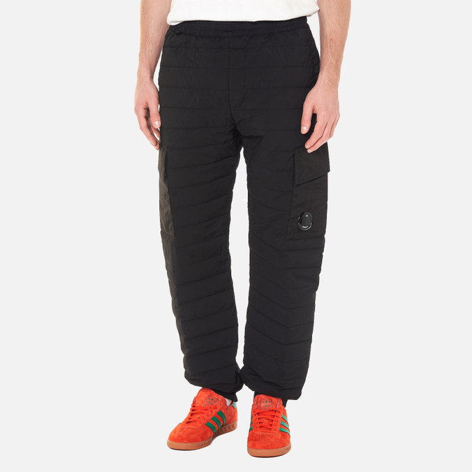 Мужские брюки C.P. Company, цвет чёрный, размер L 11CMPA300A006109M 999 Down Monobloque Track - фото 4