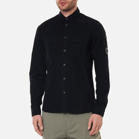 Мужская рубашка C.P. Company Gabardine Utility Black