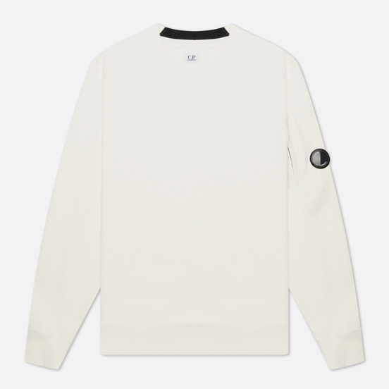 Мужская толстовка C.P. Company Diagonal Raised Fleece Crew Neck Gauze White