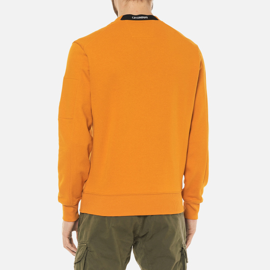 Мужская толстовка C.P. Company Diagonal Raised Fleece Crew Neck Desert Sun