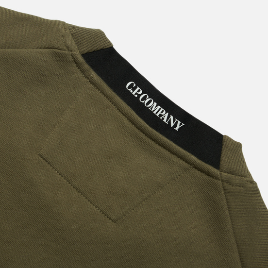Мужская толстовка C.P. Company Diagonal Raised Fleece Crew Neck Stone Grey