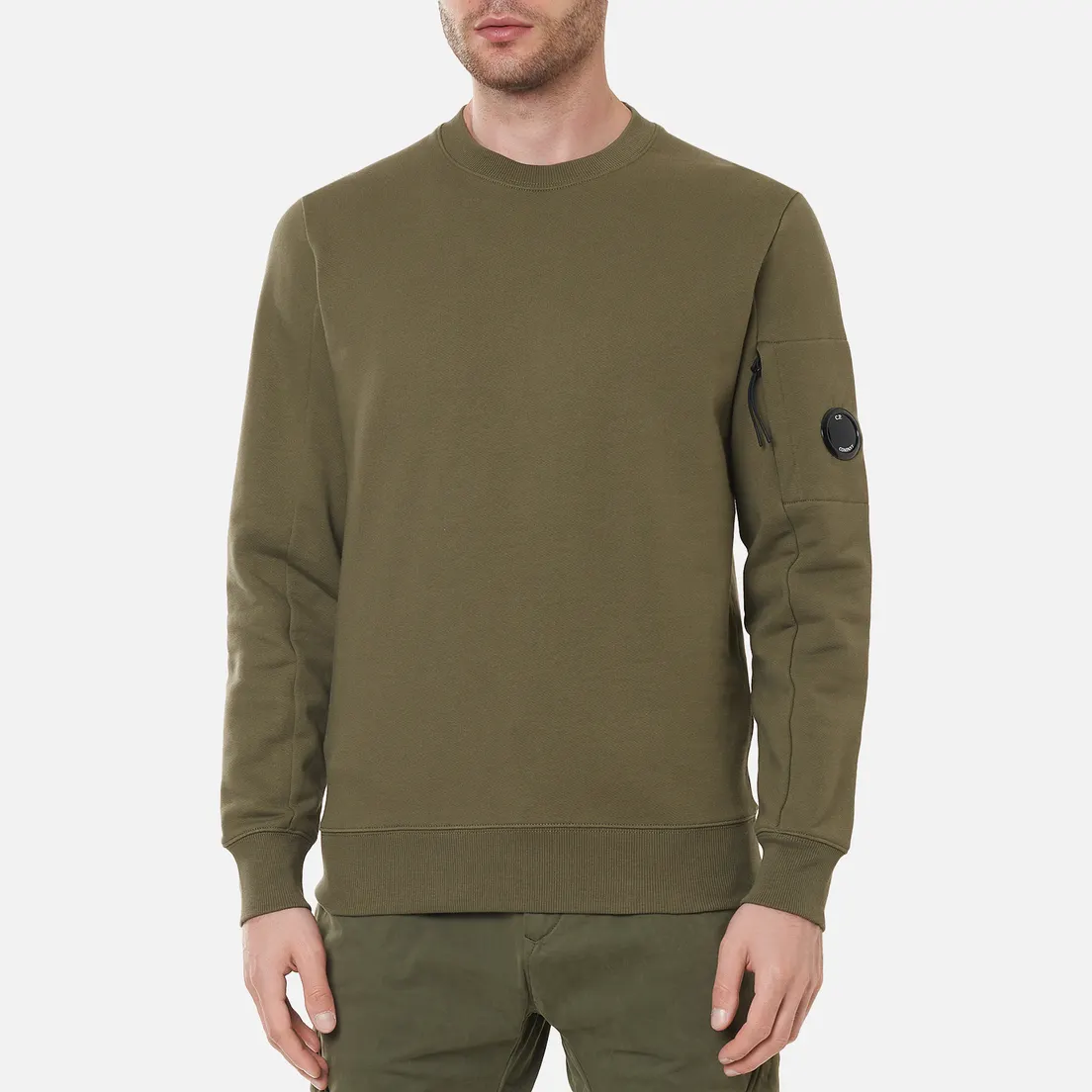 C.P. Company Мужская толстовка Diagonal Raised Fleece Crew Neck