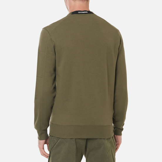 Мужская толстовка C.P. Company Diagonal Raised Fleece Crew Neck Stone Grey