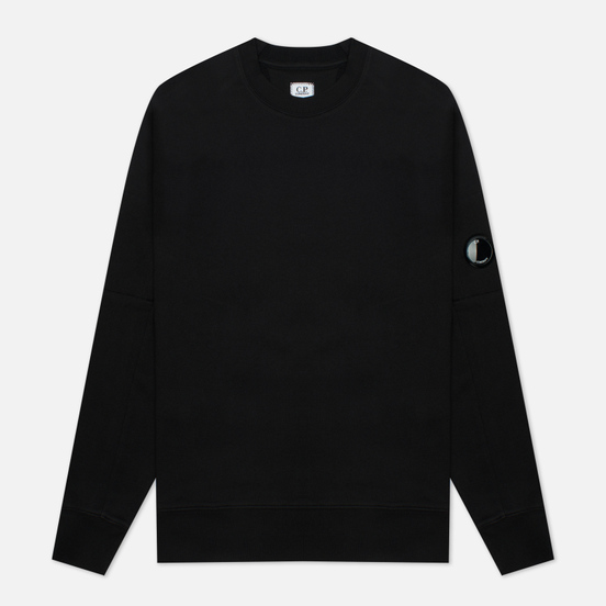 Мужская толстовка C.P. Company Diagonal Raised Fleece Crew Neck Black