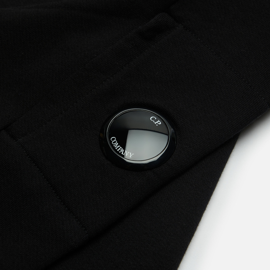 Мужская толстовка C.P. Company Diagonal Raised Fleece Crew Neck Black