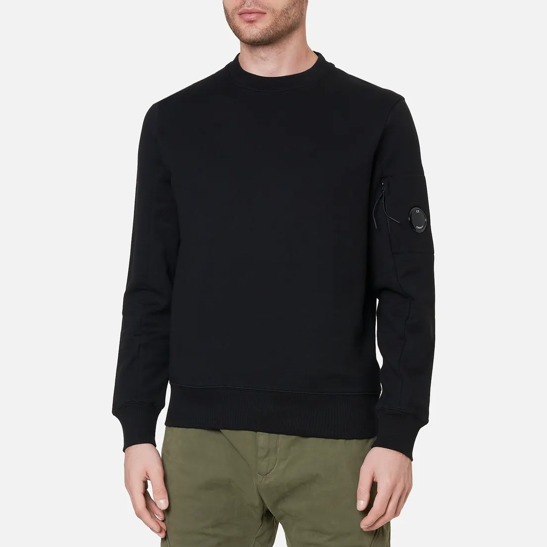 C.P. Company Мужская толстовка Diagonal Raised Fleece Crew Neck