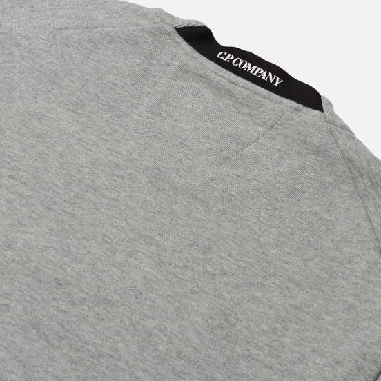 Мужская толстовка C.P. Company Diagonal Raised Fleece Crew Neck Grey Melange