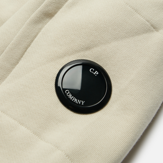 Мужская толстовка C.P. Company Diagonal Raised Fleece Hooded Sandshell