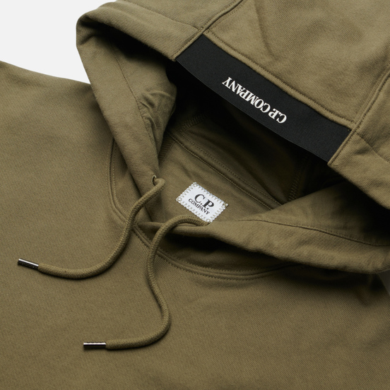 Мужская толстовка C.P. Company Diagonal Raised Fleece Hooded Stone Grey