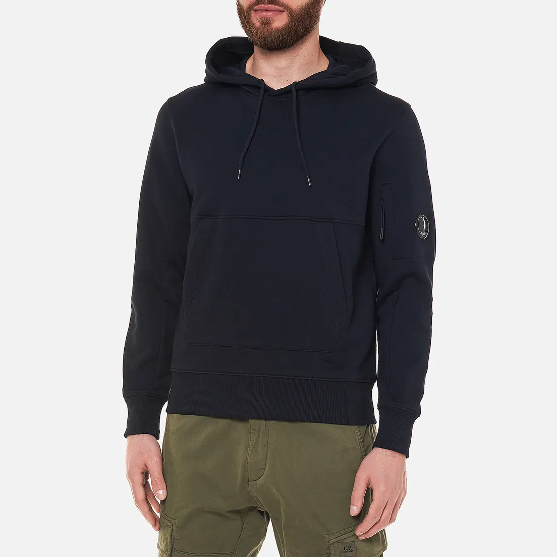 C.P. Company Мужская толстовка Diagonal Raised Fleece Hooded
