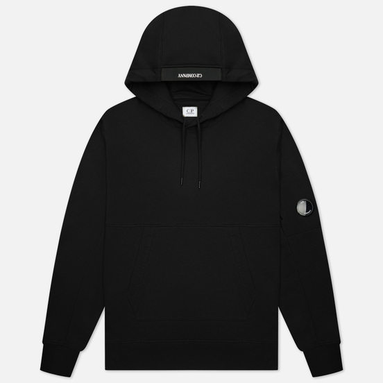 Мужская толстовка C.P. Company Diagonal Raised Fleece Hooded Black