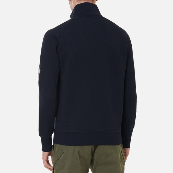 Мужская толстовка C.P. Company Diagonal Raised Fleece Utility Total Eclipse