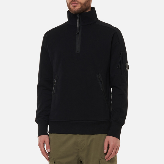 Мужская толстовка C.P. Company Diagonal Raised Fleece Utility Black