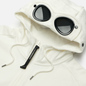 Мужская толстовка C.P. Company Diagonal Raised Fleece Goggle Hoodie Gauze White фото - 1