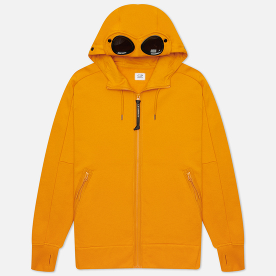 Мужская толстовка C.P. Company Diagonal Raised Fleece Goggle Hoodie Desert Sun