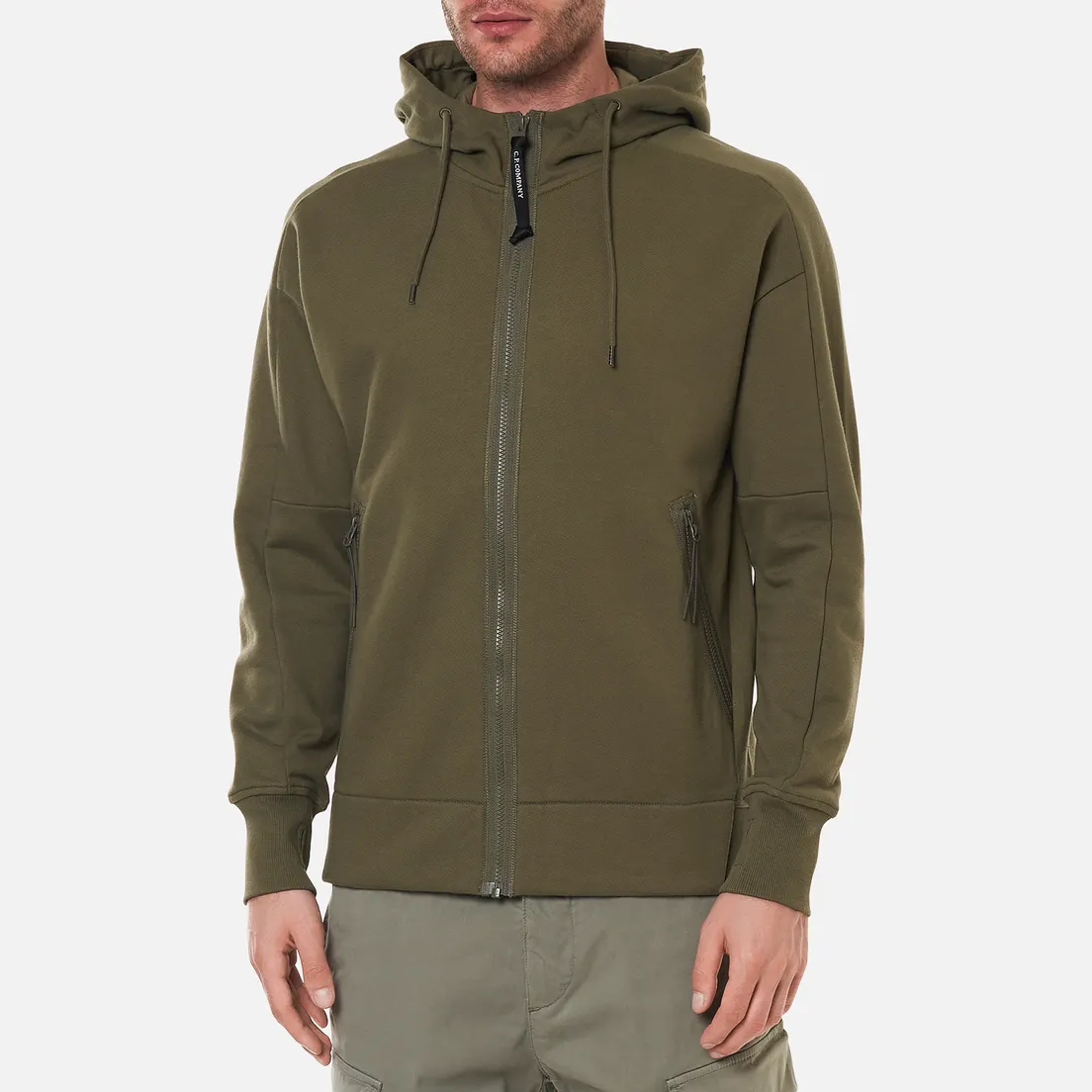 C.P. Company Мужская толстовка Diagonal Raised Fleece Goggle Hoodie