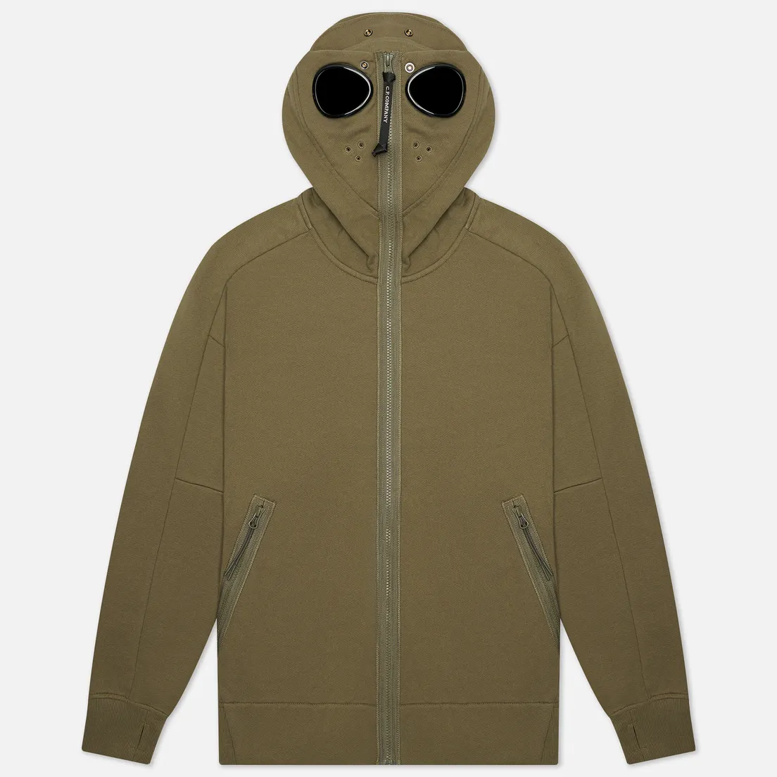 C.P. Company Мужская толстовка Diagonal Raised Fleece Explorer Goggle Hoodie