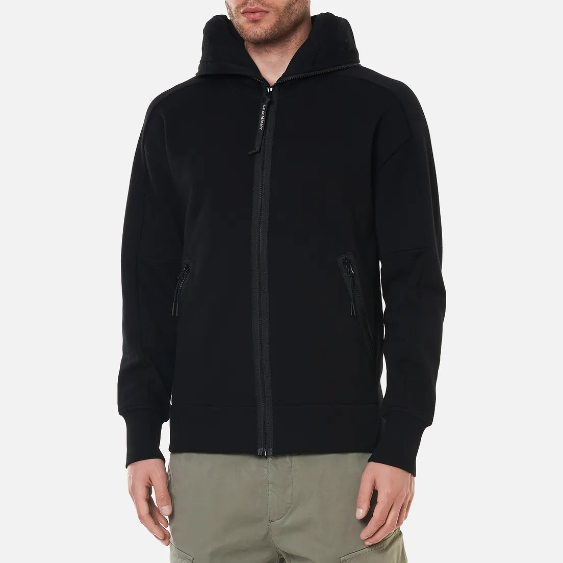 C.P. Company Мужская толстовка Diagonal Raised Fleece Explorer Goggle Hoodie